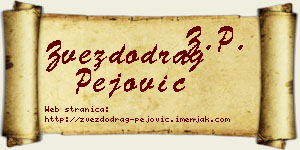 Zvezdodrag Pejović vizit kartica